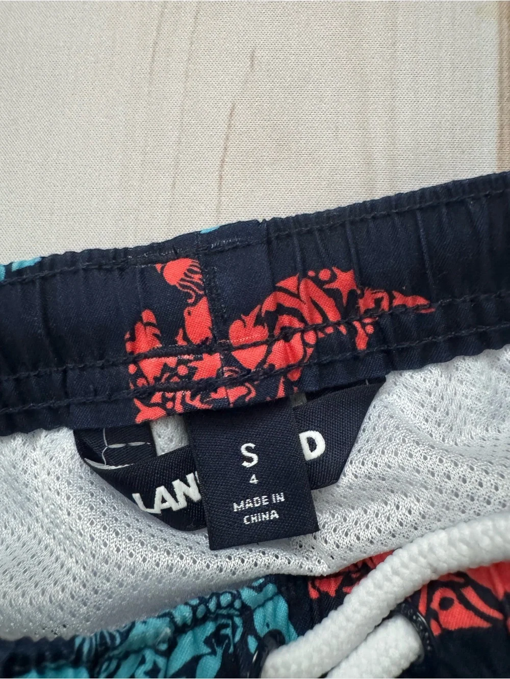 Lands End Shark Swim Trunks